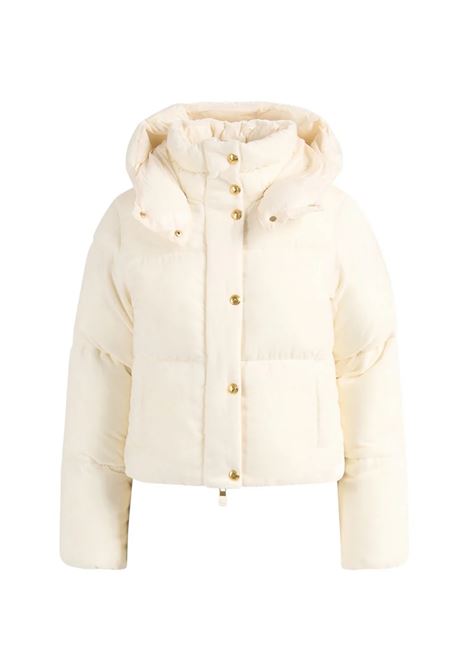 Giubbino Elisabetta Franchi donna PI82D56DZ9 Latte velluto collo alto ELISABETTA FRANCHI | Giubbino | PI82D56DZ9
